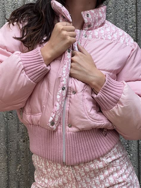 pink dior jacket puffer|dior oblique puffer jacket.